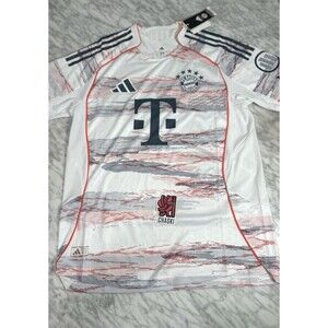adidas Bayern Munich Authentic Away Football Jersey JJ2145 Men’s Large NEW
